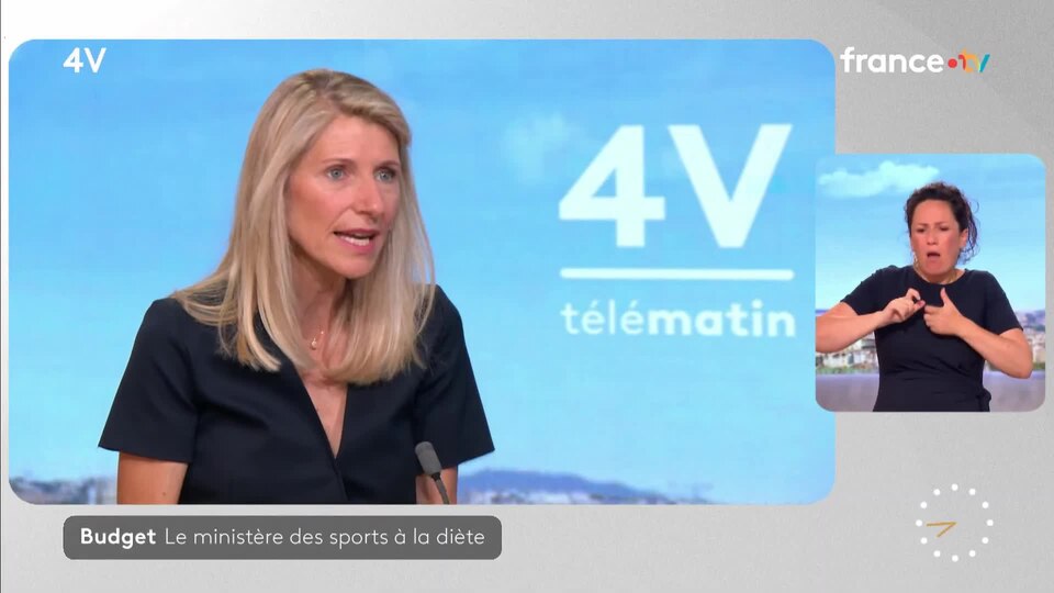 Le ministère des sports représente 2 du budget de l’État, explique Marie Barsacq - Télé Matin - France Télévisions (1080p, h264).webm